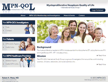Tablet Screenshot of mpn-qol.org